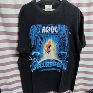 AC/DC『BALLBREAKER 1996 WORLD TOUR』両面プリント バンドTシャツ オーバーサイズ　XXL◆古着 METALLICA メタリカ KORN