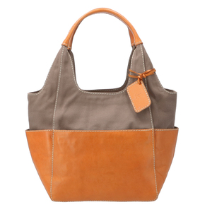 * 43 oak tote bag lady's leather mail order largish brand fesfes simple casual natural stylish cloth canvas commuting going to school 