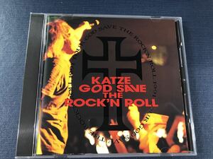 CD　カッツェ　KATZE　ゴッド・セイヴ・ザ・ロックンロール　※ケースは新品と交換済！ディスクも綺麗です！歌詞カード裏表紙にイタミ有！