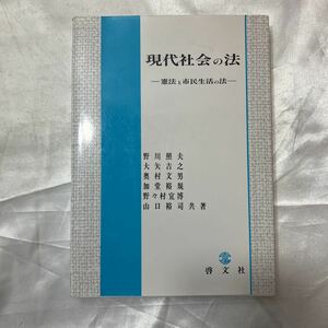 zaa-475♪現代社会の法―憲法と市民生活の法　 (単行本) 野川照夫(著)　啓文社(1994/9/1)