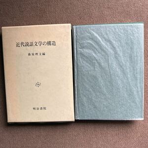 『228』◎近代説話文学の構造・森安理文 編・明治書院◎古書/ほん/小説/雑誌/文学◎ケースが汚れ・傷・変色あり・本文は使用感がない◎