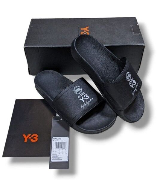 Y-3 シャワーサンダル スライドサンダル 22.5cm ブラック