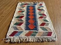 【58 ｘ 41】イラン直輸入★シーラーズ産キリム・KILIM■2882-3-H_画像3