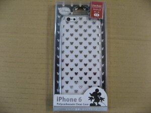 PGA iPhone 6s / 6用 4.7インチ ディズニー ハードケース クリア 銀箔押し ミッキーパターン柄 PG-DCS890MKY iPhoneケース