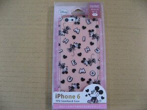 PG-DCS856MNE iPhone 6用 セミハードケース ミニーマウス ラメ入り半透明