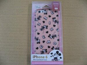 PGA iPhone 6s / 6用 4.7インチ セミハードケース ラメ入り半透明　ディズニー・ミニーマウス　PG-DCS856MNE iPhoneケース