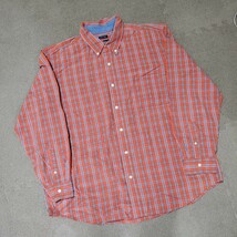 CHAPS　長袖シャツ　チェックシャツ　サイズ2XL　US古着　アメリカ古着　azu070_画像2