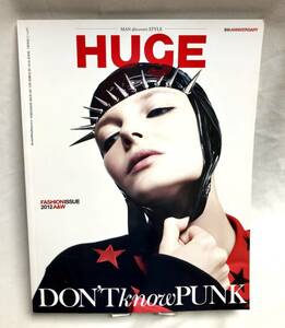 雑誌 HUgE ヒュージGLAM PUNK/Fashion特集 2012年10月号 講談社/2012 A&W/DON'T know PUNK ex.BOWIE,スタッズ,ラバー,パンクファッション