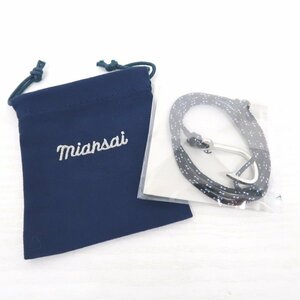 IT313133 ミアンサイ ブレスレット Bracelet Hook on Rope Bracelet Silver - Indigo MIA-1013 MIANSAI 未使用