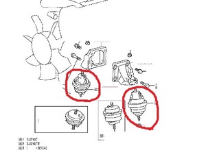 ■2個セット　純正　未使用■ トヨタ スープラ JZA80 80スープラ 6速 MT RZ ターボ エンジン マウント インシュレーター 新品 　送料一律