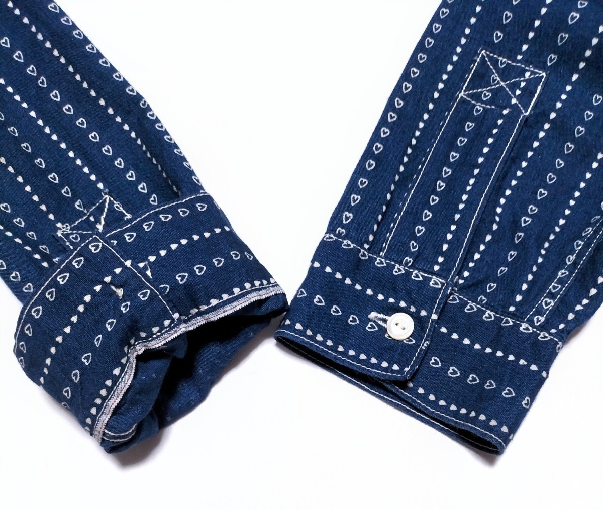 ハートウォバッシュ☆】サイズ14 美品 DOUBLE DIAMOND 長袖ワーク