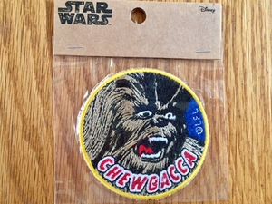 [ Star Wars exhibition STAR WARS] Chewbacca iron patch badge CHEWBACCA