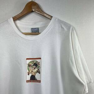 ビンテージ 90s【drawls】ブルースリー Tシャツ XL USA製 燃えよドラゴン bruce lee 映画 ムービーT アメカジ 龍 シュプリーム元ネタ