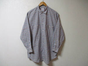  Papas Papas long sleeve shirt check pattern size M (3F is large 