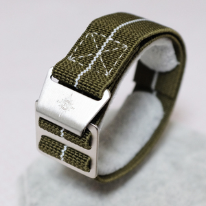 ! new goods MARINE STRAP marine strap France navy 20mm olive × white / Sweden Sweden. belt speciality shop 