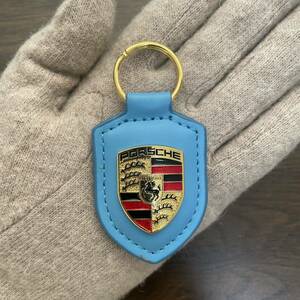 ポルシェ クレストキーホルダー ブルー　PORSCHE ポルシェデザイン