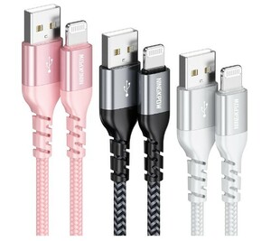 [C89 connector / MFi certification ] [ newest Apple certification C89Lightning connector use ] lightning cable 20000 times. bending . pulling out difference . super high endurance 