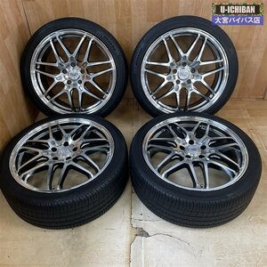 ガリキズ無し RMP 720F 19インチ 7.5J +48 5H 114 & ダンロップ VE304 225/40R19 プリウスα オデッセイ MAZDA3 アクセラ等 4本 _●004