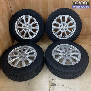 プリウス カローラツーリング インプレッサG4等 2021年製 スタッドレス 195/65R15 ダンロップ WM02 & WEDS 15インチ 6J +43 5H 100 _○004