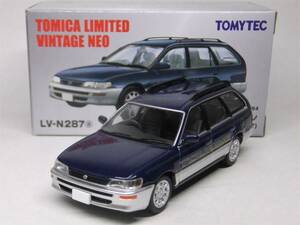 LV-N287a トヨタ カローラワゴン Lツーリング オプション装着車 （青/銀） 96年式 （1/64スケール ダイキャスト トミカリミテッドヴィンテージNEO 325079）