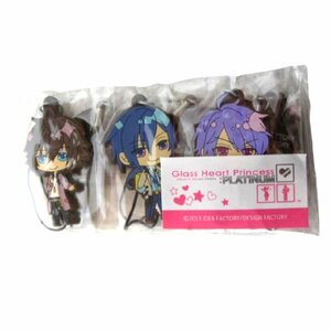 * unused PSP Glass Heart Princess:PLATINUM limitation version anime ito limitation set including in a package privilege Special made Raver strap 6 Cara set *Q192