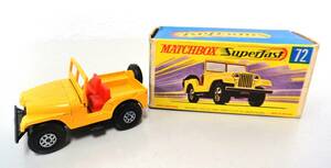 Y1963 MATCHBOX/マッチボックス MATCHBOX　№72　ジープ　JEEP　ミニカー　箱付