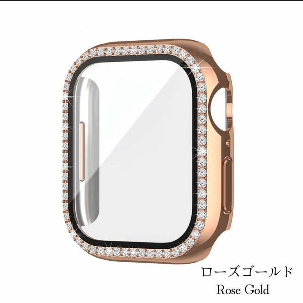 Apple Watch Case ラインストーン 保護ケース+ガラス