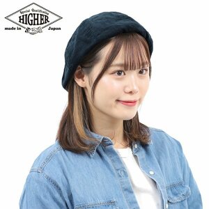 【サイズ 3】HIGHER ハイヤー コーデュロイ ベレー ネイビー 日本製 帽子 メンズ レディース ユニセックス 男性 女性 CORDUROY BERET