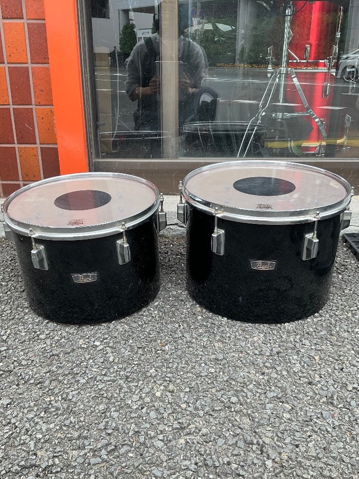 u51902 Pearl シングルヘッドタム ペア 中古 14' & 13' 本体のみ