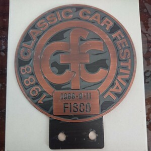 1988 CLASSIC CAR FESTIVAL 5th クラシック カー フェスティバル 富士ジャンボリー CCF 1988年 FISCO 富士スピードウェイ グリルバッジ 