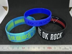 ONE OK ROCK ラバーバンド 2個 ＋ ROCK IN JAPAN FES ラバーバンド 1個 セット
