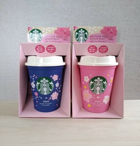 ネスレ スターバックス オリガミ スプリングブレンド with リユーザブルカップ ブルー&ピンク 2023 STARBUCKS コーヒー さくら 桜