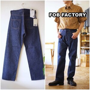 FOB FACTORY / WIDE DENIM 5P / F1147　エフオービーファクトリー　ワイドデニムパンツ　ジーンズ サイズ M