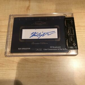 Ken Singleton 2011 TRISTAR Signa Cuts auto /25