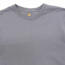 古着 カーハート CARHARTT ロングスリーブTシャツ ロンT グレー サイズ表記：M　gd76411_画像3