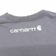 古着 カーハート CARHARTT ロングスリーブTシャツ ロンT グレー サイズ表記：M　gd76411_画像6