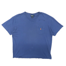 古着 ラルフローレン Polo Ralph Lauren ワンポイントTシャツ ネイビー サイズ表記：L　gd81133_画像1