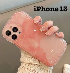 iPhoneケース13韓国 かわいい お洒落　ペアルック スマホケース ピンク iPhone11 iPhone12