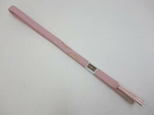 【SALE】2.200→1.100円☆5325-22☆新品 手組み 帯締め ピンク×金