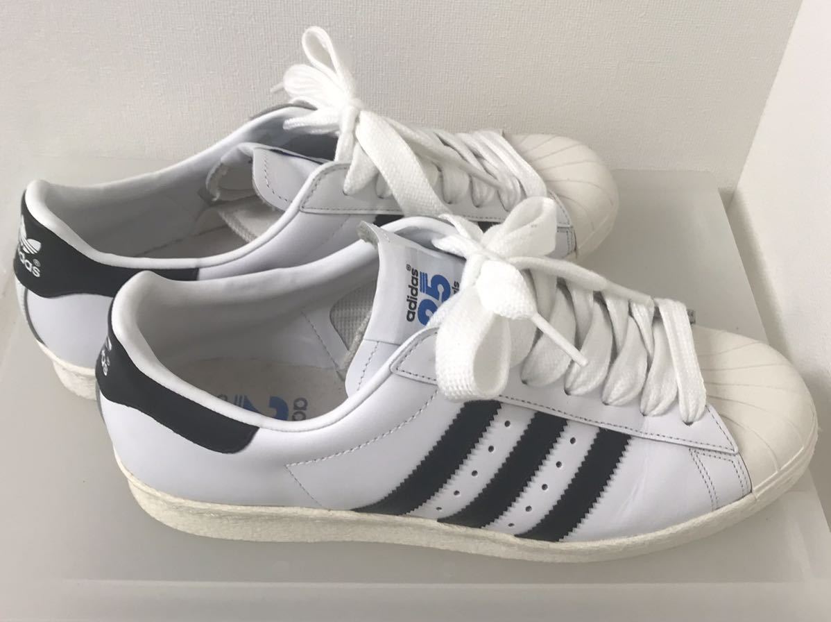 adidas 25 NIGO ニゴ SUPERSTAR スーパースター 80's 白×黒 28.5cm 白