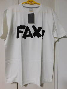 新品未使用タグ付き CUNE Tシャツ FAX！ 白 サイズL 綿100％ キューン うさぎ ウサギ