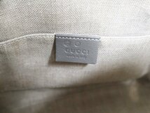 グッチ GUCCI 449654 ハンドバッグ 2WAY マイクログッチシマ レザー グレー アウトレット レディース 【中古】 バッグ_画像7