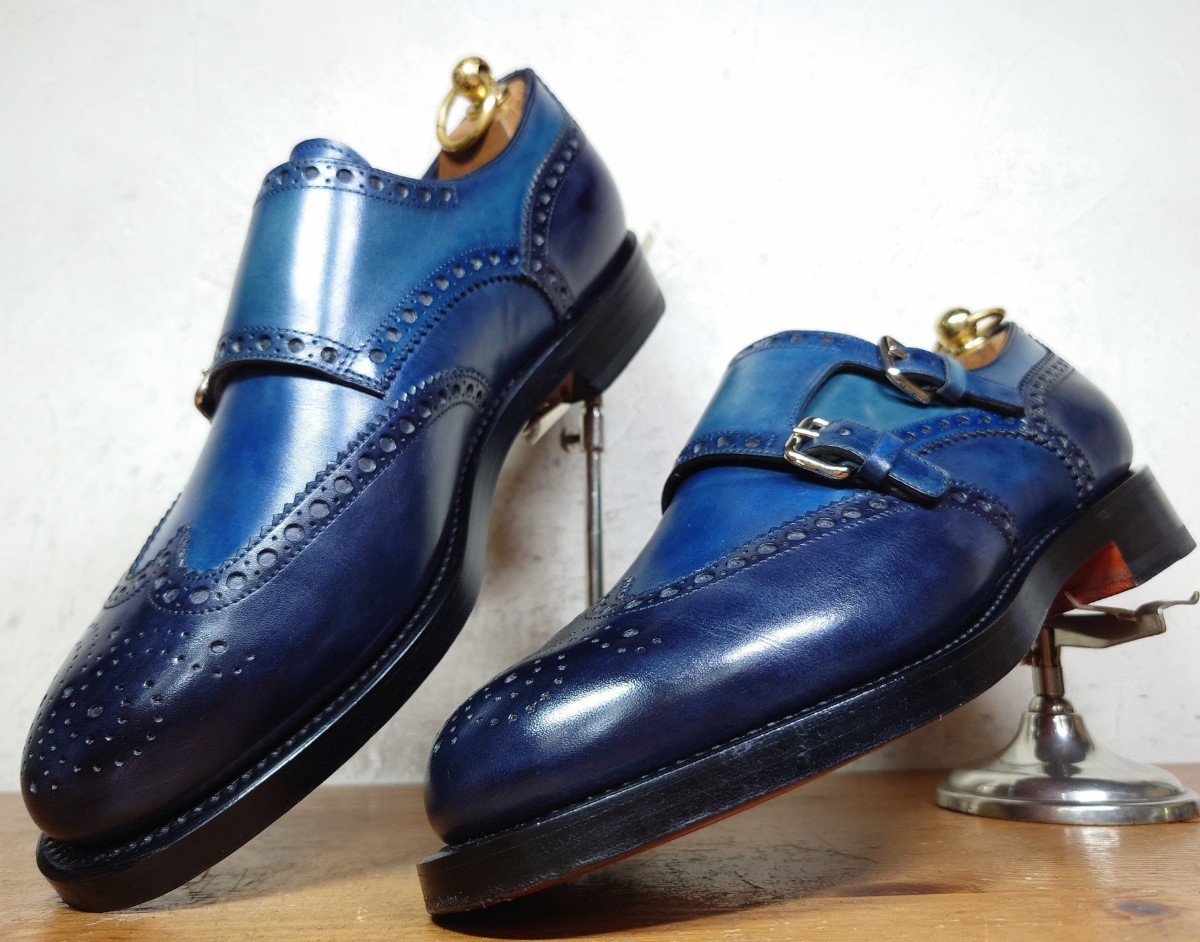 Yahoo!オークション -「(santoni サントーニ) ダブルモンク」(メンズ