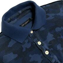 定価2.8万 1piu1uguale3 ORIGINAL HEAVY KANOKO CAMO S/S POLO SHIRTS Ⅲ オリジナルヘビー鹿の子半袖ポロシャツ wjk akm ジュンハシモト_画像3