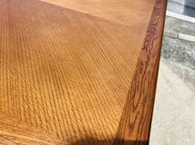 希少/高級/旭川家具/近藤工芸/Solid Furniture OAK/オーク材/ダイニングテーブル/無垢/食卓机/ハンドメイド/国産家具/アンティーク_画像9