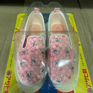  Asahi обувь хлеб ключ кролик ребенок обувь 18.0 Showa Retro 
