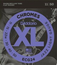 D'Addario ダダリオ エレキギター弦 フラットワウンド Jazz Light .011-.050 ECG24 【国内正規品】_画像1