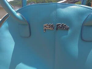 Folli follie　バッグ　2WAY　ショルダー　ハンドバッグ　ターコイズブルー