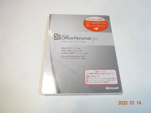 マイクロソフト オフィス パーソナル2007 Office Personal 2007 未開封品 ワード2007/エクセル2007/アウトルック2007 Microsoft