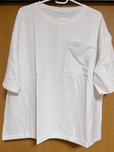 ホワイト 半袖 ビッグシルエット Tシャツ ワイド ゆったり 春夏 シンプル お洒落 ダンス ダンス衣装